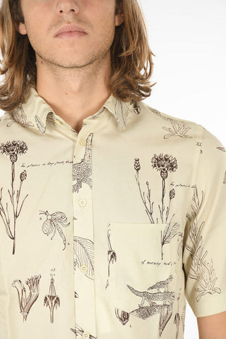 Camicia a Maniche Corte TARO NP con Fantasia Flora e Fauna