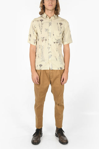 Camicia a Maniche Corte TARO NP con Fantasia Flora e Fauna