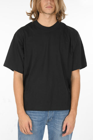 Crewneck T-shirt with Iconic Logo Patch