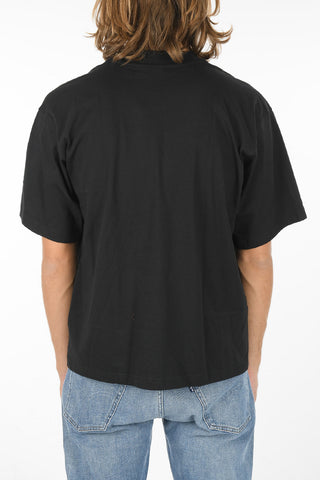 Crewneck T-shirt with Iconic Logo Patch