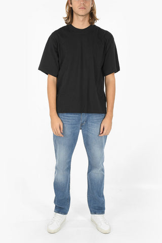 Crewneck T-shirt with Iconic Logo Patch