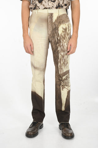 Tie Dye Straight Fit Cotton Pants