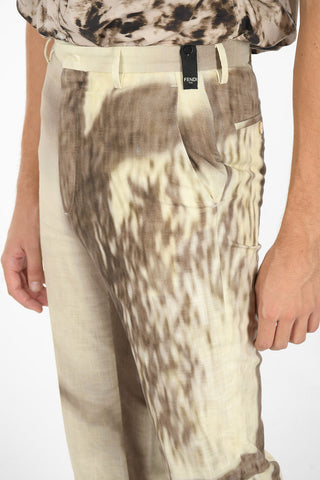Tie Dye Straight Fit Cotton Pants