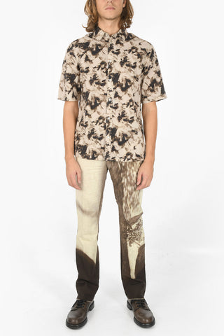 Tie Dye Straight Fit Cotton Pants