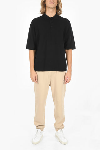 Polo Neck Short Sleeve 3 Buttons LEON Sweater