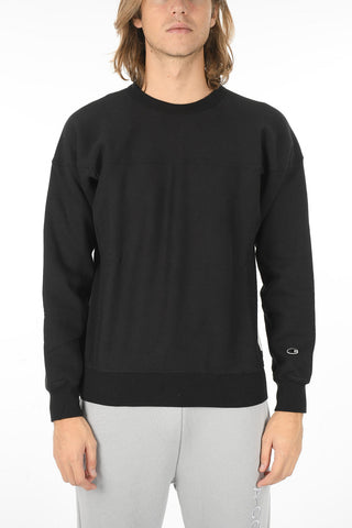 brushed cotton crew-neck sweatshirt