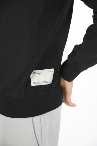 brushed cotton crew-neck sweatshirt