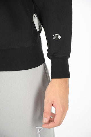 brushed cotton crew-neck sweatshirt
