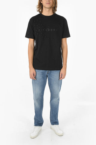 Oversized Fit HEDHIV T-shirt with Embossed Stars