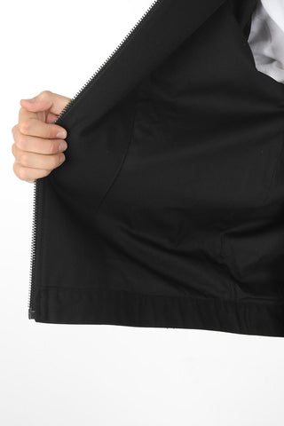Denim Workwear Overshirt with Zip Closure