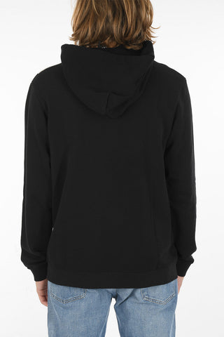 Lettering Logoed ANIGENIX Hooded Sweatshirt with Maxi Print