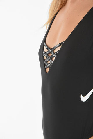 SWIM One-Piece Swimsuit With Braided Ties