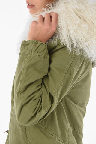 Real Fur Lined ARMY Hooded Parka