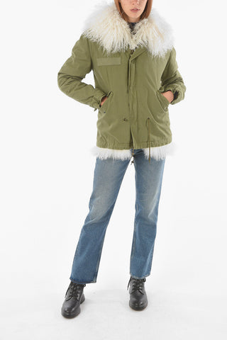 Real Fur Lined ARMY Hooded Parka