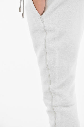 Fleece CERESIO9 Joggers with Embroidered Logo