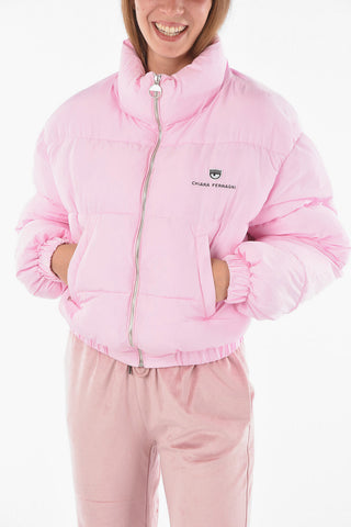 Bomber Imbottito Full zip con Logo Ricamato
