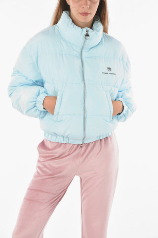 Bomber Imbottito Full zip con Logo Ricamato
