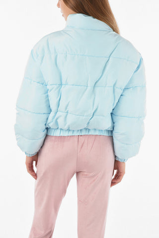 Bomber Imbottito Full zip con Logo Ricamato
