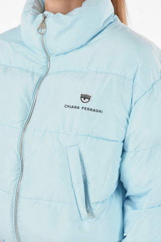 Bomber Imbottito Full zip con Logo Ricamato
