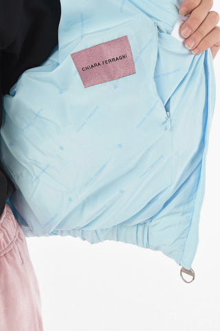 Bomber Imbottito Full zip con Logo Ricamato
