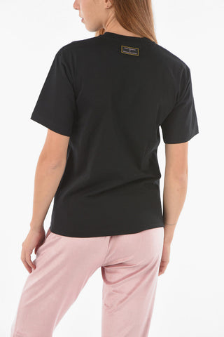 Crew Neck MOON ISLAND Printed T-Shirt