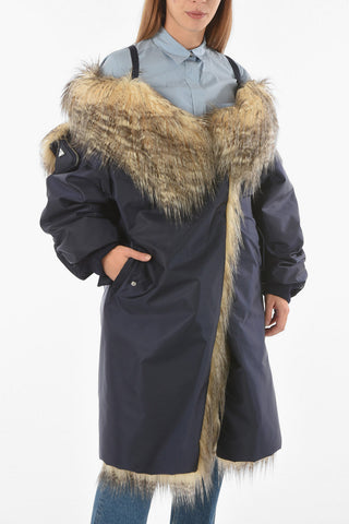 Hooded Jacked With Faux Fur Lining
