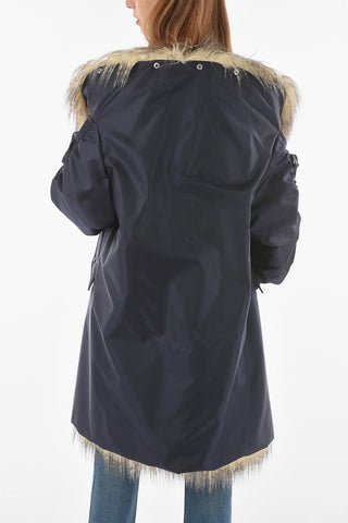Hooded Jacked With Faux Fur Lining