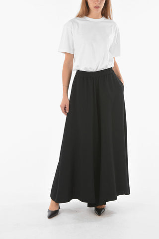 Pantaloni Palazzo Con Vita Elasicizzata