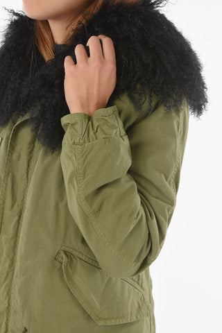 Real Fur Lined ARMY Hooded Parka
