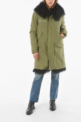 Real Fur Lined ARMY Hooded Parka