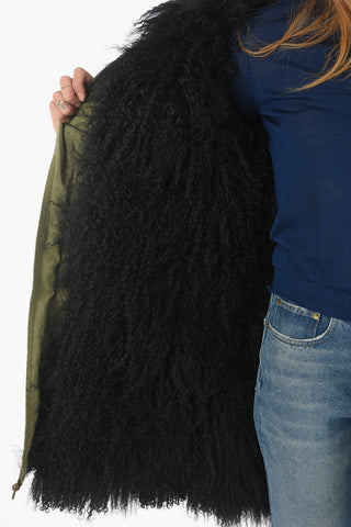 Real Fur Lined ARMY Hooded Parka