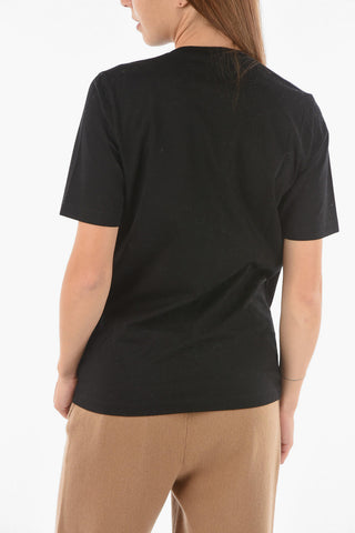 Logoed Crewneck T-shirt embellished with Patches