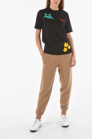 Logoed Crewneck T-shirt embellished with Patches