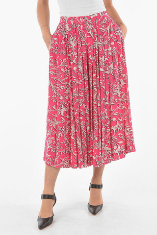 ETOILE Floral-printed CLOTILDE Pleated Culottes