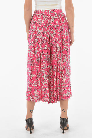 ETOILE Floral-printed CLOTILDE Pleated Culottes