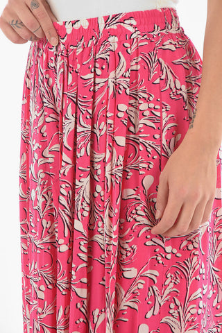 ETOILE Floral-printed CLOTILDE Pleated Culottes