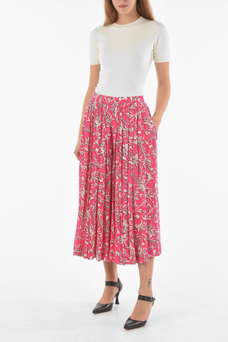ETOILE Floral-printed CLOTILDE Pleated Culottes