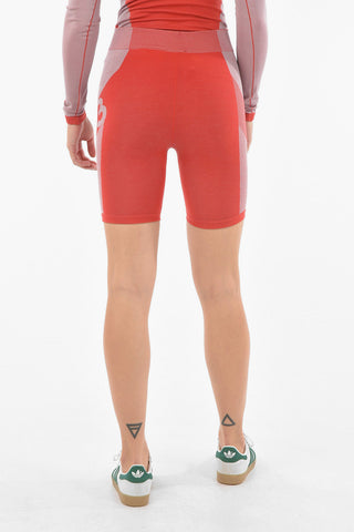 Side Contrasting Band Bike Shorts