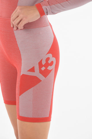 Side Contrasting Band Bike Shorts