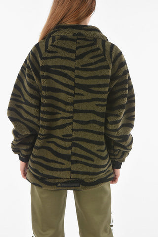 X ADIDAS Giacca in Felpa Full zip con Motivo Zebrato
