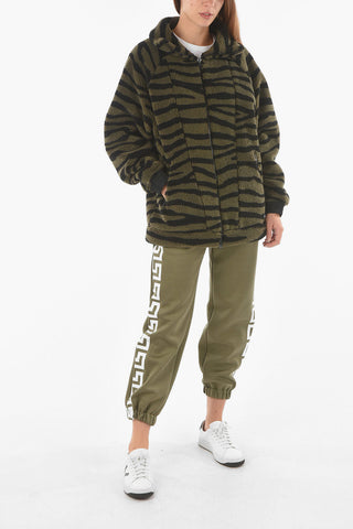 X ADIDAS Giacca in Felpa Full zip con Motivo Zebrato
