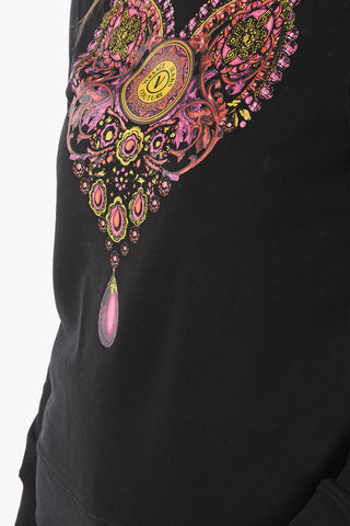 COUTURE Crew Neck VALENTINE Printed Sweatshirt