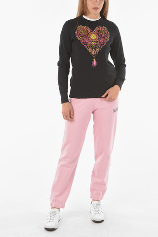 COUTURE Crew Neck VALENTINE Printed Sweatshirt