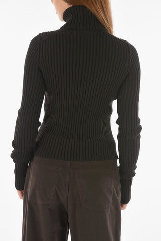 Maglia a Collo Alto in Misto Lana