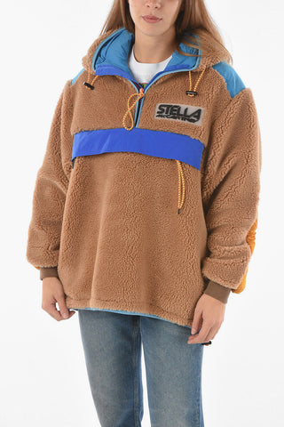 Padded MARLEE Hooded  Teddy Jacket with Maxi Front Pocket