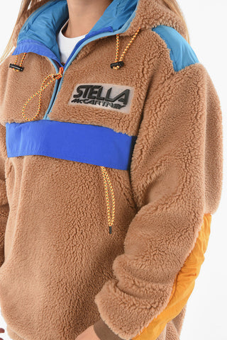 Padded MARLEE Hooded  Teddy Jacket with Maxi Front Pocket