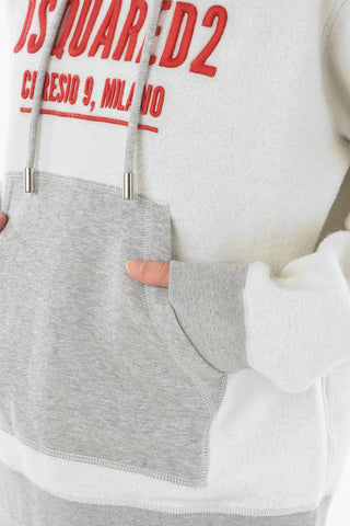 Hooded CERESIO9 Sweatshirt with Embroidered Logo