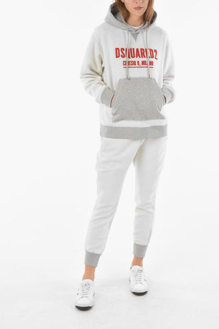 Hooded CERESIO9 Sweatshirt with Embroidered Logo