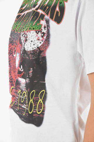 COUTURE Printed WOLF CRYSTAL T-Shirt