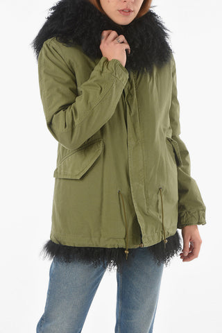Real Fur Lined ARMY Hooded Parka